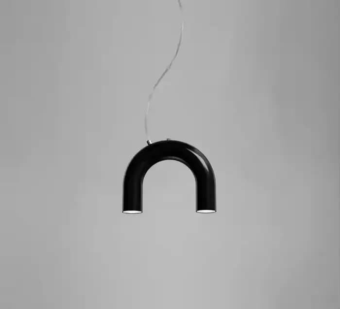 Lustre moderne minimaliste en forme d'arche en U, lampes suspendues LED créatives pour salon, salle