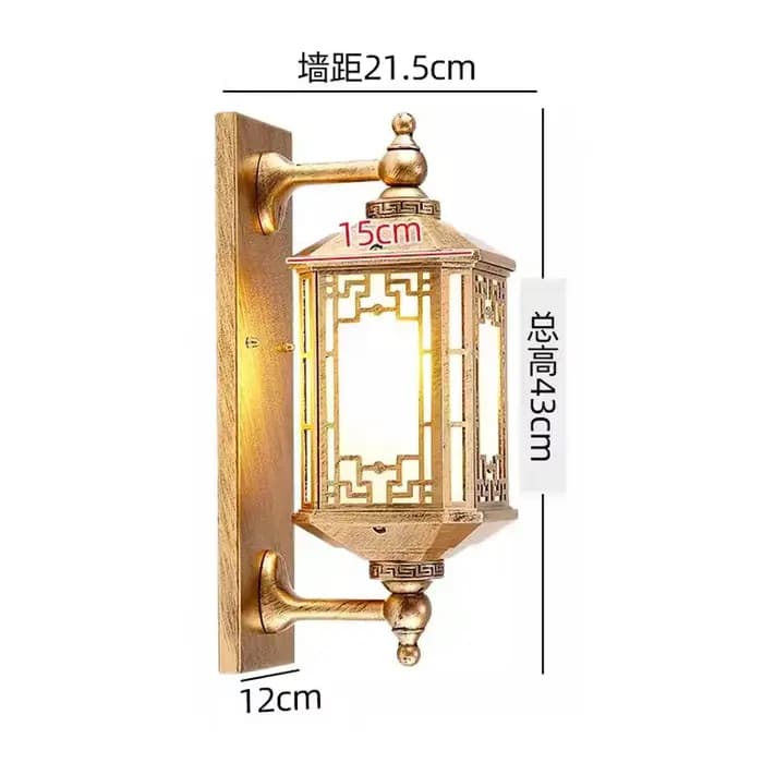 Lampe murale extérieure super lumineuse et étanche pour villa, terrasse, couloir, entrée, cour, écla