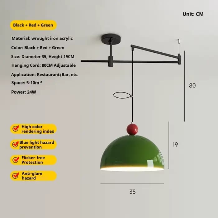 Lustre LED moderne et minimaliste pour salle à manger, décoration intérieure, luminaire à bras orien