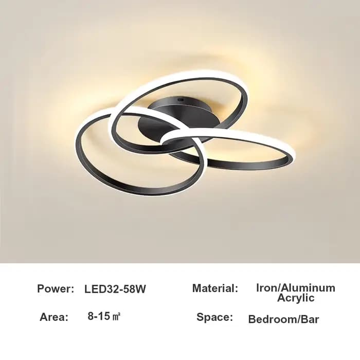 Plafonnier LED à intensité modulable pour salon, salle à manger, chambre principale, luminaire de dé