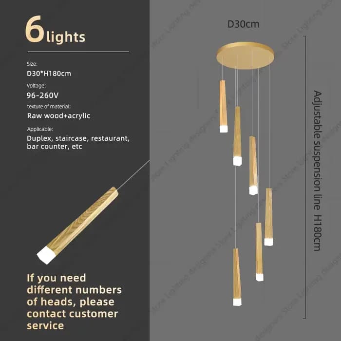 Plafonnier LED au Design Moderne et Luxueux, Luminaire Décoratif de Plafond, Idéal pour des Escalier
