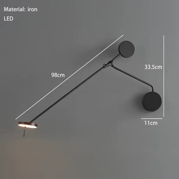 Image moderne applique murale italienne Invisible mur LED lampe de lecture pour lit chambre salon bu