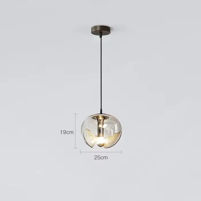 Lampe suspendue en verre Peill Putzler, design moderne, design artistique, luminaire décoratif d'int