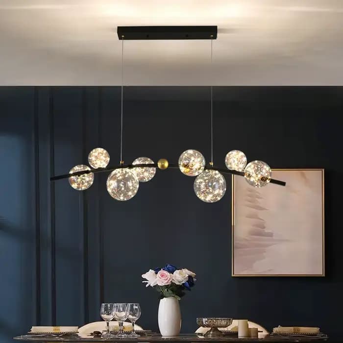 Plafonnier LED localité ou Noir au Design Nordique Moderne, Éclairage d'Nik, Luminaire Décoratif de
