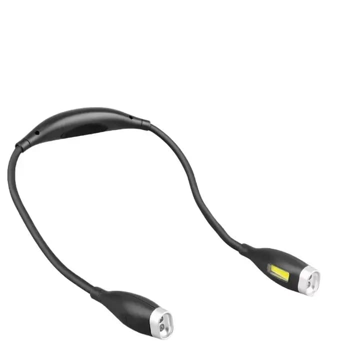 Lampe de cou de lecture LED portable, chargement USB, lampe de poche intérieure, lampe d'étude, cour
