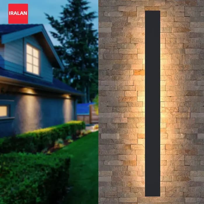 Applique extérieure étanche moderne lumière LED noir jardin porche applique appliques Luminaire étan