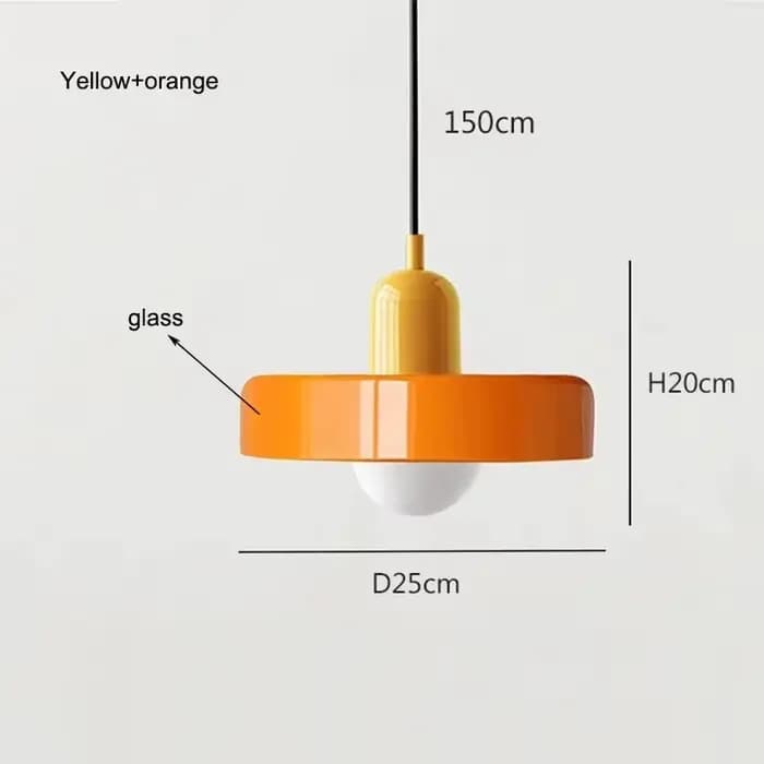 Lampes suspendues en verre rétro nordique intérieur E27 LED lustre salon salle à manger chambre cuis