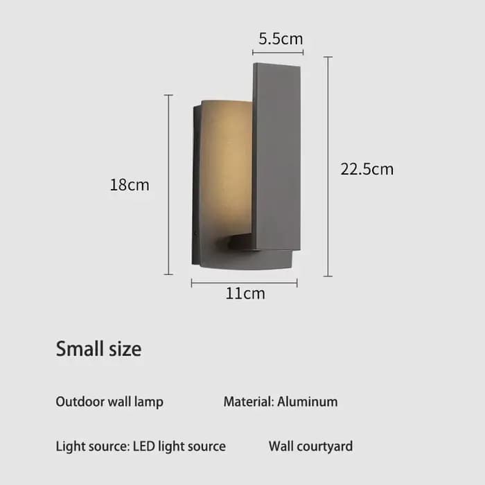 Applique murale extérieure étanche moderne Simple en aluminium lampes murales porche balcon applique