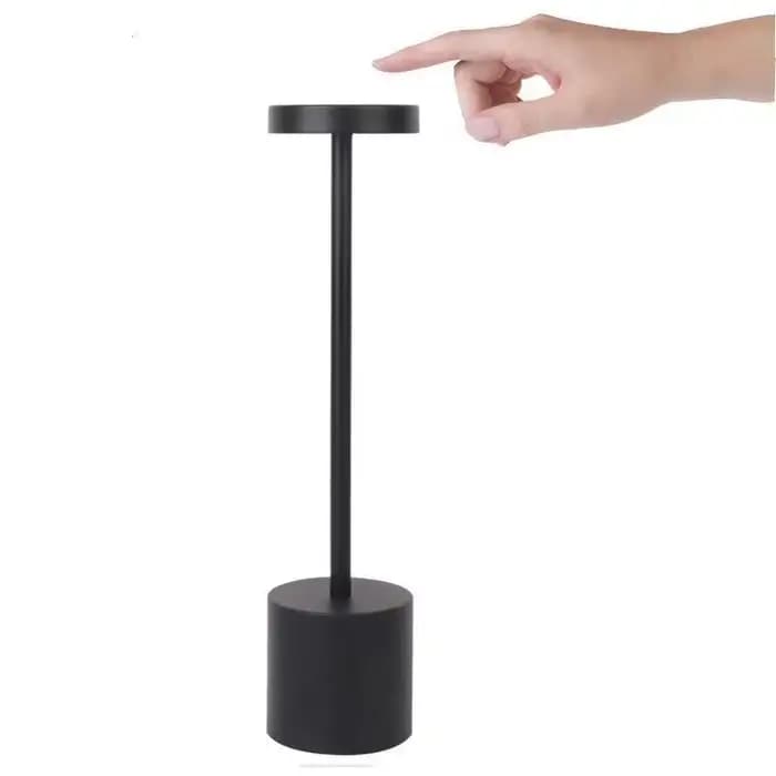 Lampes de Table tactiles LED sans fil portables lampe de bureau Rechargeable 3 couleurs réglable che
