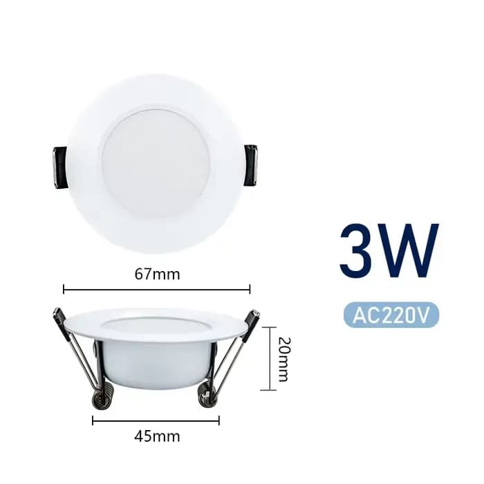 Spot Lumineux LED Encastrable pour le Plafond, Éclairage Circulaire, Idéal pour un Salon ou une Cuis