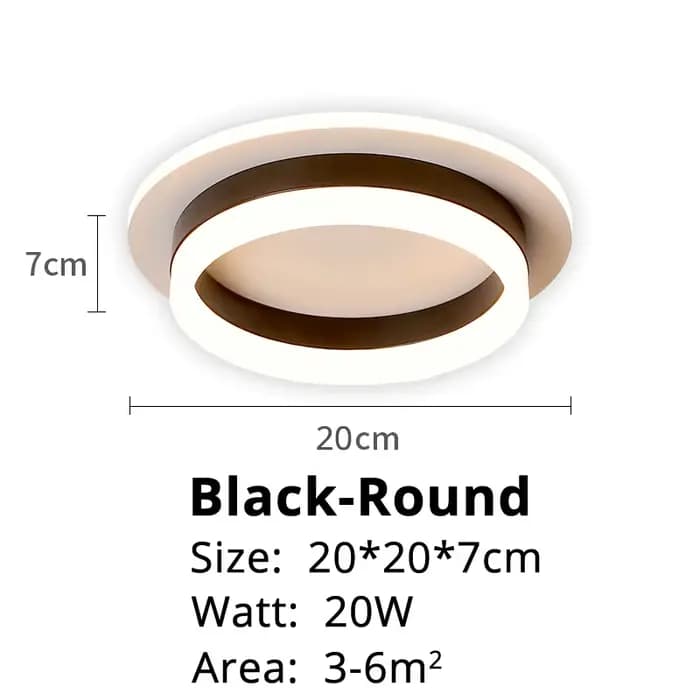 Lustre LED moderne éclairage intérieur pour couloir couloir monté en Surface acrylique plafonnier la
