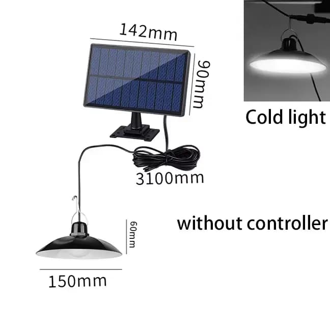 Lampes suspendues solaires de jardin, lustre Super lumineux, lampe solaire étanche IP65 avec télécom