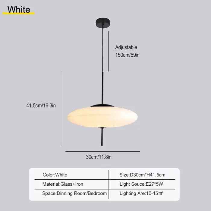 Lampe LED suspendue au design nordique, soucoupe volante, pour chambre à coucher, salon, Bar, café,