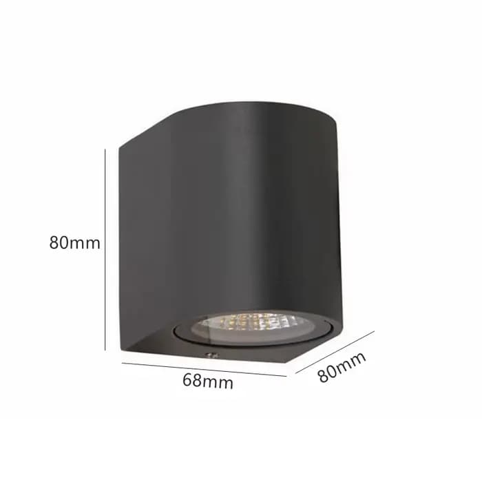 Applique murale LED extérieure 5W 10W GU10, éclairage bidirectionnel, étanche, pour jardin, villa, c