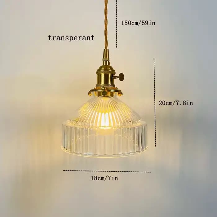 Lampe Suspendue en Laiton et Verre au Design Nordique Vintage Créatif et Coloré, Luminaire Décoratif
