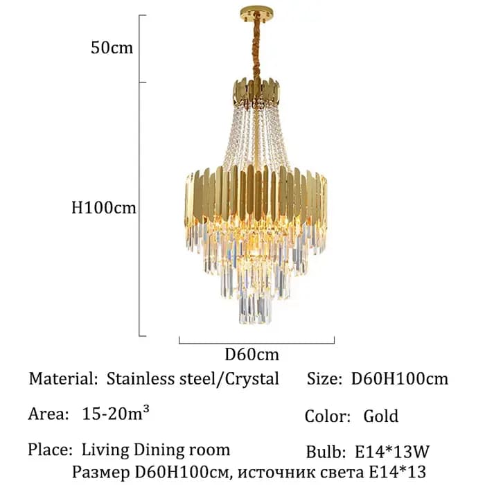 Lustres modernes pour Salon Lustre Lustre en cristal de luxe plafonniers Lustre Salon Loft lampes d'
