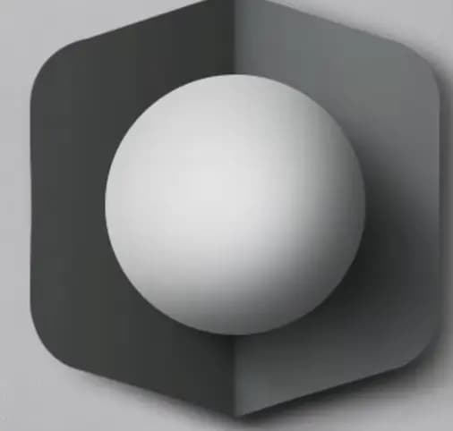 Applique murale en forme de boule de verre au design nordique moderne, Luminaire décoratif d'intérie
