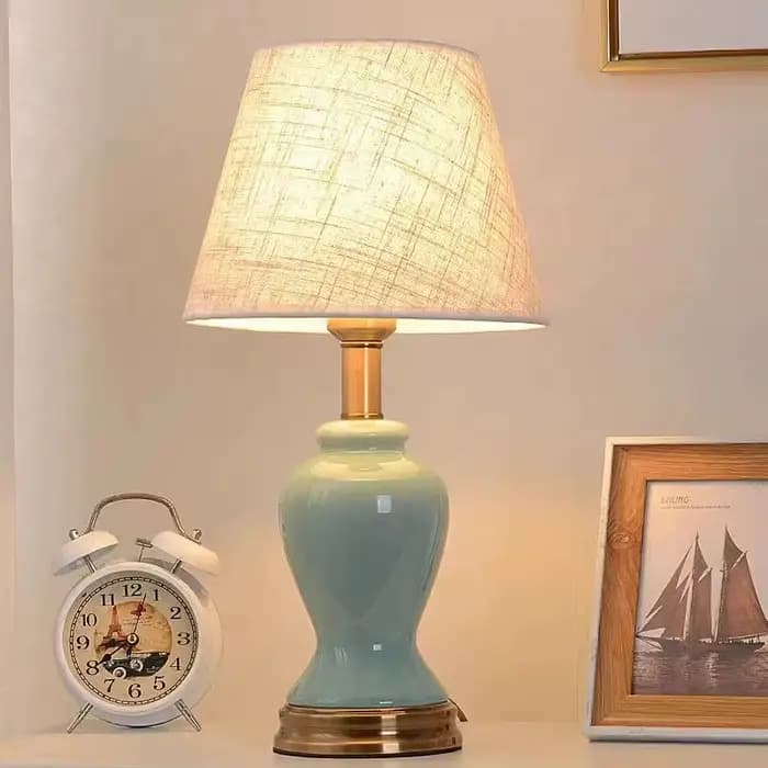 Lampe de Table en céramique de style français-moderne américain créatif minimaliste salon étude lamp