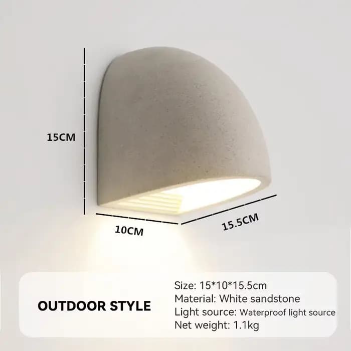 Lampes étanches, style moderne et épuré, pour mur de fond, terrazzo, terrasse extérieure, villa, cou
