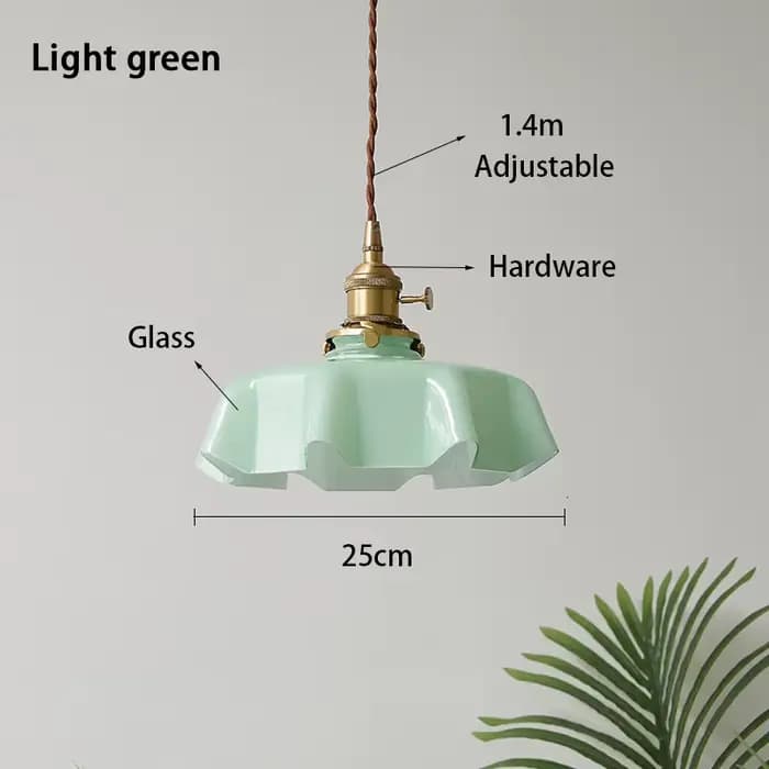 Lampe suspendue longue en verre moderne avec interrupteur, tête de lampe en aluminium et tout en cui