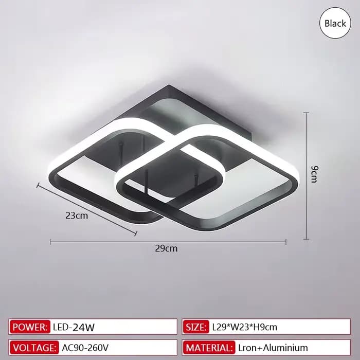 Plafond moderne à LEDs lumière créative Dimmable plafonnier éclairage intérieur chambre couloir balc
