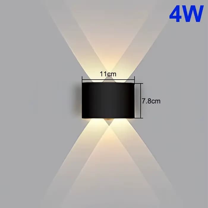 Applique murale LED haut et bas, imperméable, éclairage intérieur et extérieur, pour chambre à couch