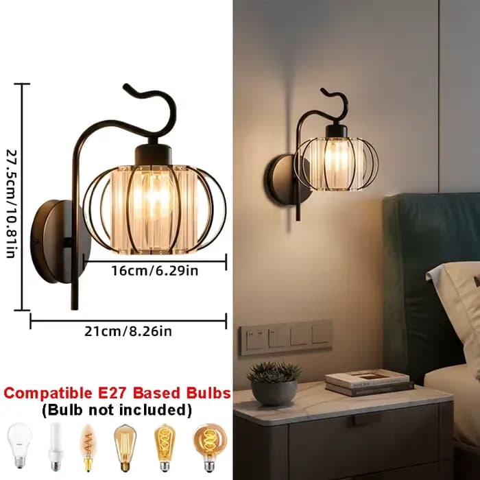 Applique murale LED moderne de luxe dorée, style nordique créatif, en cristal, pour salon, couloir,