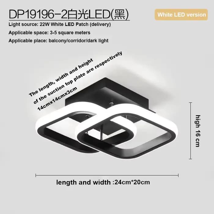Plafonnier au design moderne, éclairage d'intérieur, luminaire décoratif de plafond, idéal pour un s