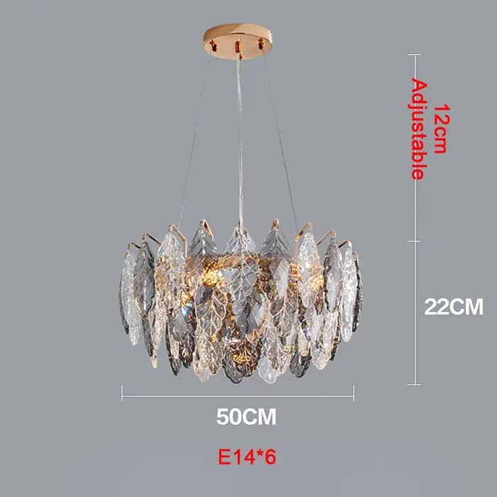 Plafonnier led rond gris fumé au design moderne de luxe, luminaire décoratif d'intérieur, idéal pour