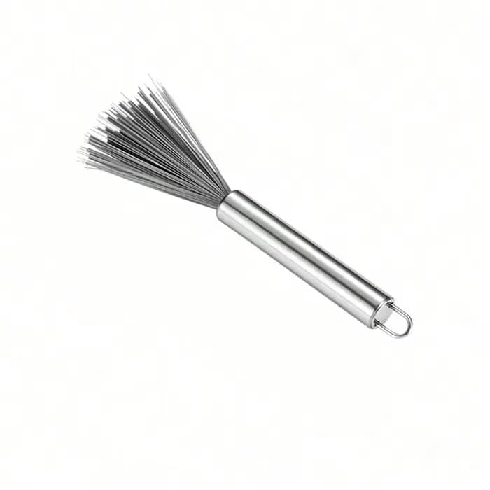 Brosse de nettoyage multifonctionnelle avec manche en acier, brosse de nettoyage domestique pour la