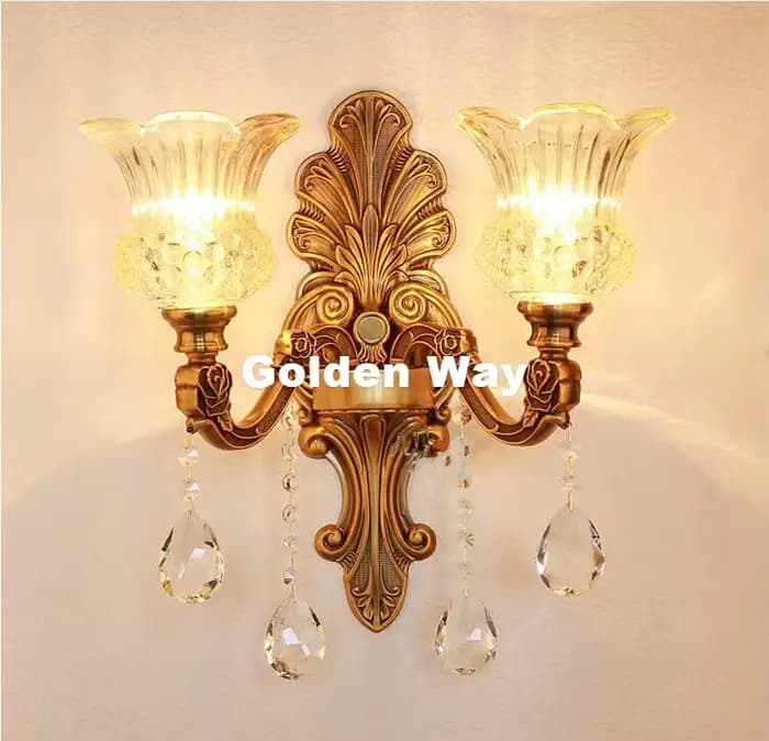 Applique murale de luxe en laiton couleur Bronze, décoration, éclairage d'intérieur, E14