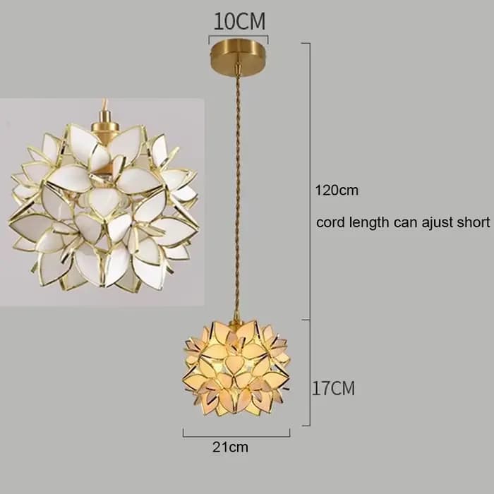Lampe suspendue en cuivre style nordique, luminaire décoratif d'intérieur en verre LED, idéal pour u