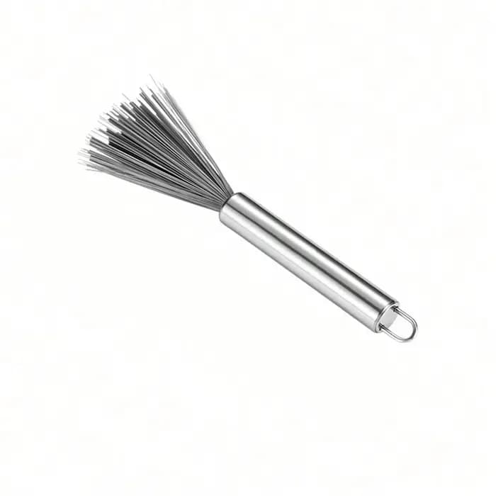 Brosse de nettoyage multifonctionnelle, 2 pièces, manche en acier, brosse de nettoyage domestique, a