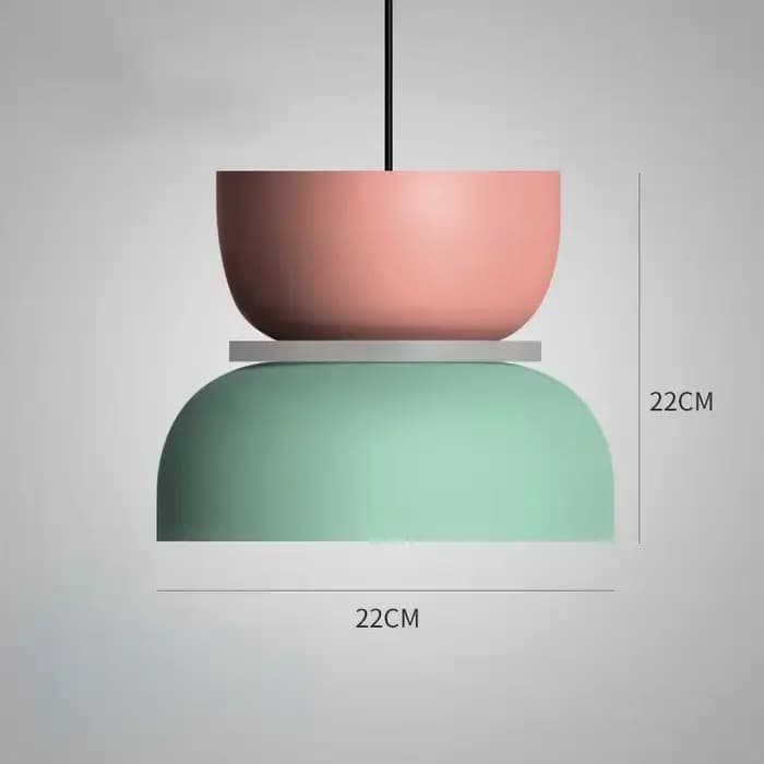Lampe suspendue de luxe nordique, moderne et simple, style Macaron, pour salon, bureau, salle à mang