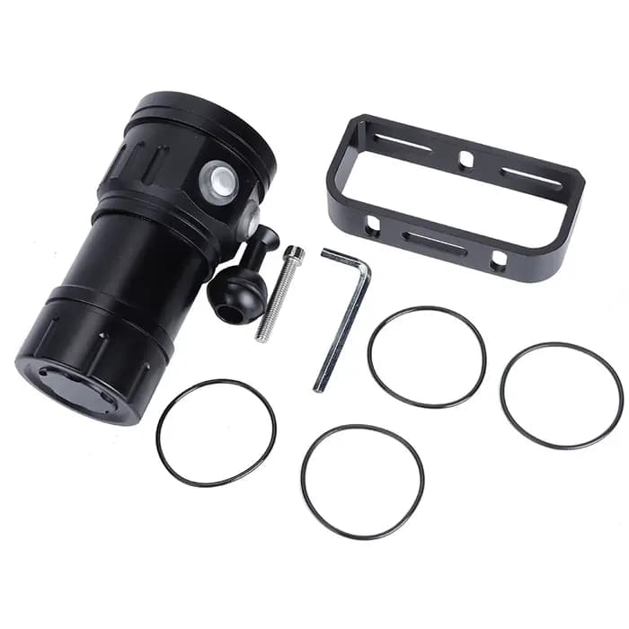 Lampe étanche pour l'extérieur, lampe de camping sous-marine, lampe torche IPX8 18000lm 500M, lampe