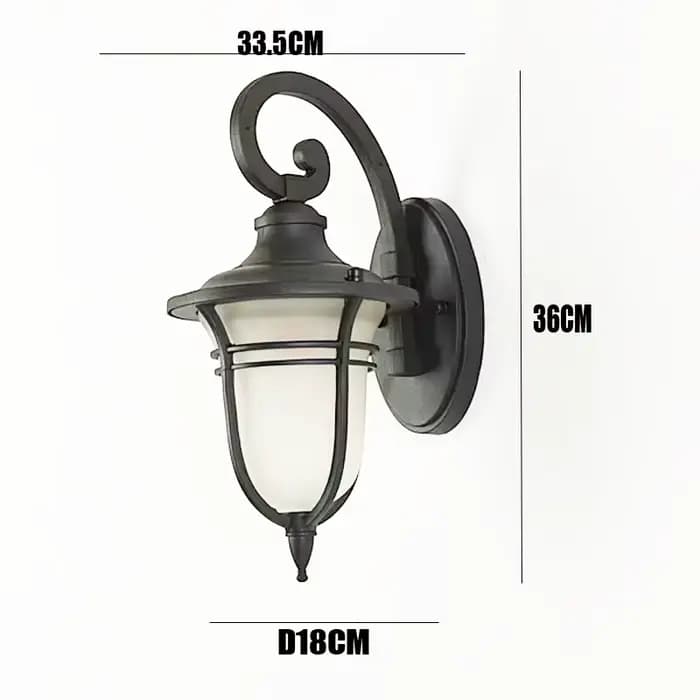 Applique murale extérieure Simple étanche lumière de jardin allée extérieure balcon lumière mur exté