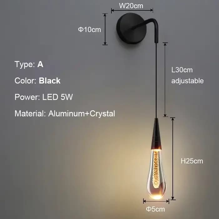 Applique Murale LED en Clip au Design Post-Moderne, Luminaire Décoratif d'Nik, Idéal pour un Restaur