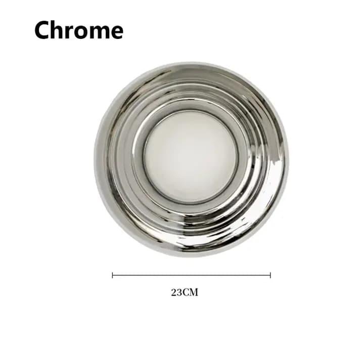 Applique murale ronde moderne, lampe en chrome design, applique minimaliste pour chambre à coucher,