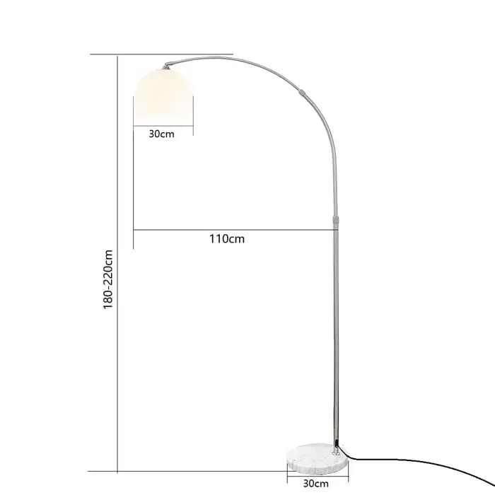 Lampadaire Led créatif nordique salon chambre en acier inoxydable grand lampadaire personnalité lamp