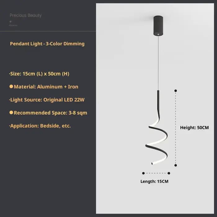 Lampe suspendue LED nordique, éclairage d'intérieur, luminaire décoratif d'intérieur, idéal pour une