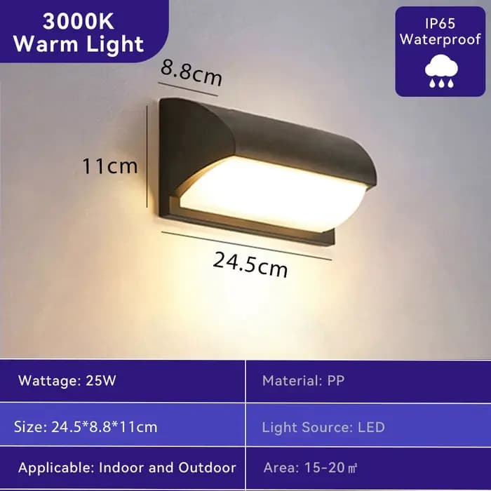 Applique murale LED extérieure moderne étanche 110V 220V applique murale extérieure pour porche Gara