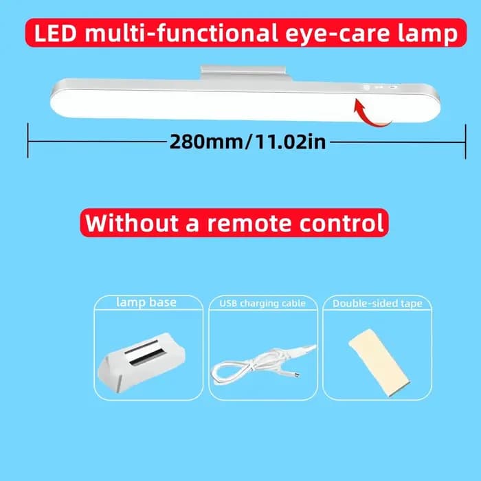 Lampe de Table LED suspendue magnétique, Rechargeable par USB, lampe de bureau, 3 couleurs, lampe de