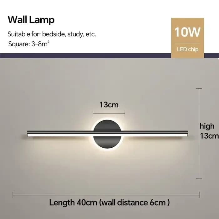 Applique murale LED moderne pour salle de bain, miroir, chambre à coucher, salon, éclairage mural dé