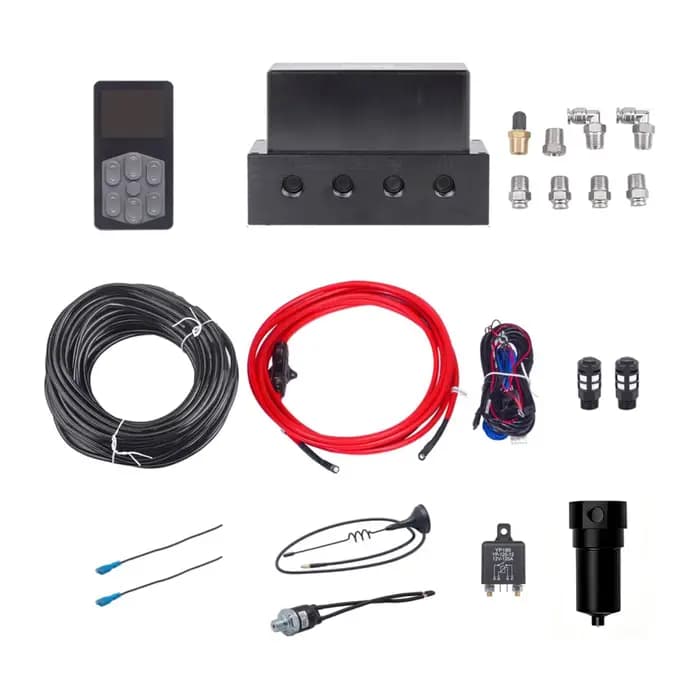 Le ensemble complet de suspension pneumatique pour voiture est livré avec un ensemble complet d'acce