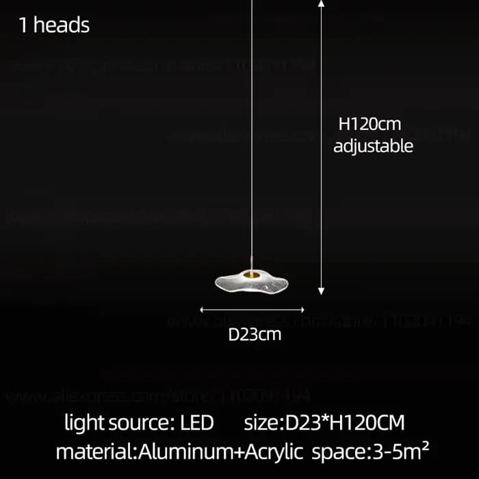Plafonnier LED suspendu au design moderne, luminaire décoratif de plafond, idéal pour un hôtel, une