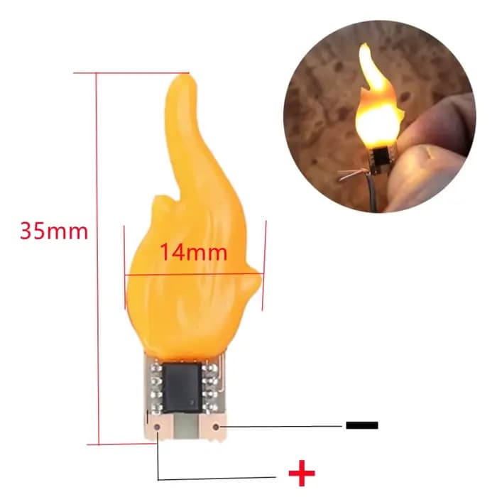 Lampe LED USB à effet flamme avec contrôle de souffle, veilleuse scintillante à filament en verre dé