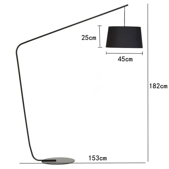 Lampadaire LED design nordique danois, Style de luxe Simple, abat-jour en tissu, Base E27 pour usage