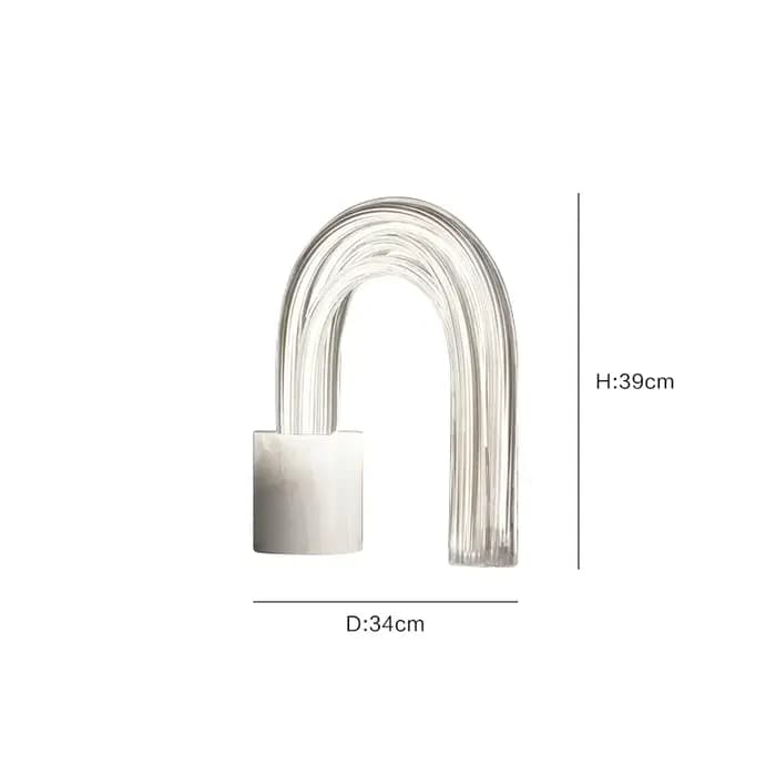 Lampe de Table en marbre moderne Tube acrylique nordique lampe de Table LED pour salon chambre conce