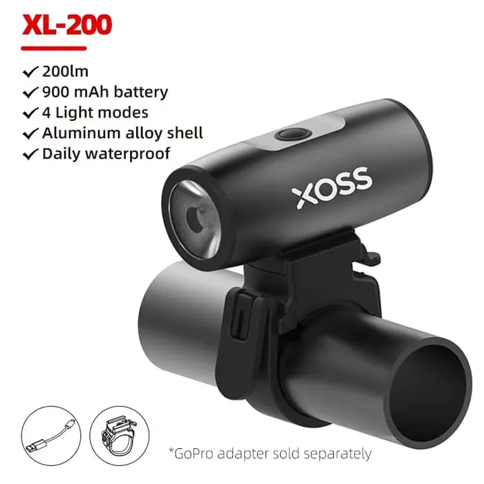 XOSS 200-3000 Lm vélo lumière XL1200 phare étanche Rechargeable avant lampe vélo lumière aluminium u