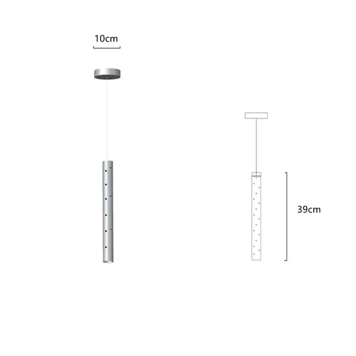 Lustre suspendu minimaliste moderne hall d'hôtel Restaurant LED îlot de cuisine décoration de la mai